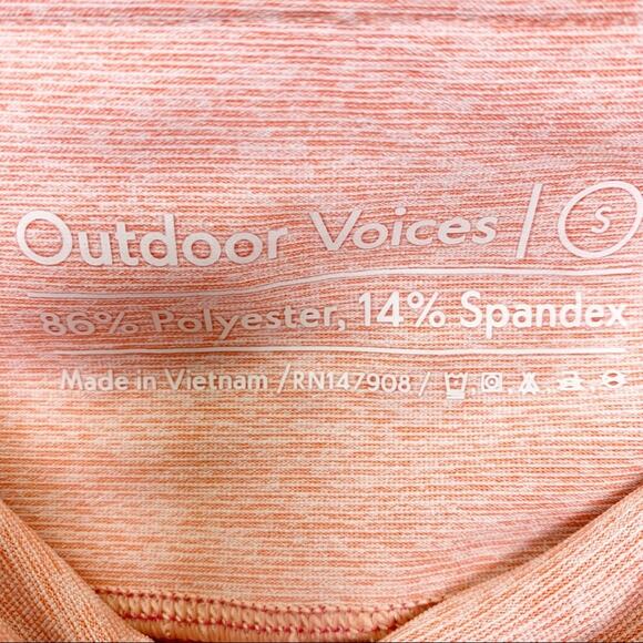 Like New Outdoor Voices Pink Colorblock 7/8 Leggings S - Picture 5 of 6